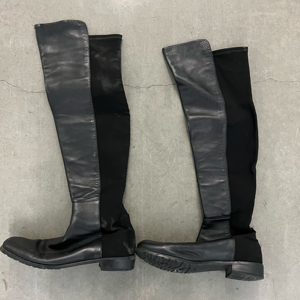 Stuart Weitzman Black Over-the-Knee Boots